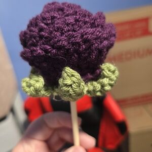 Handcrafted Crochet Rose